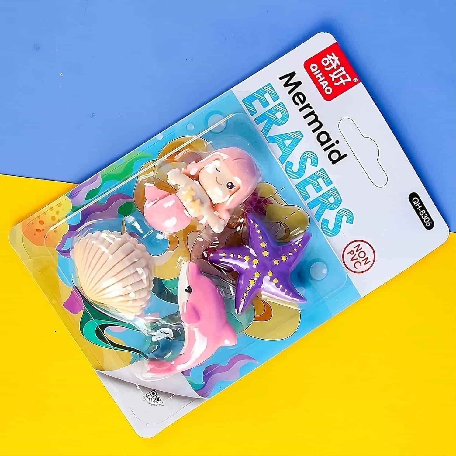 Mermaid Eraser Set