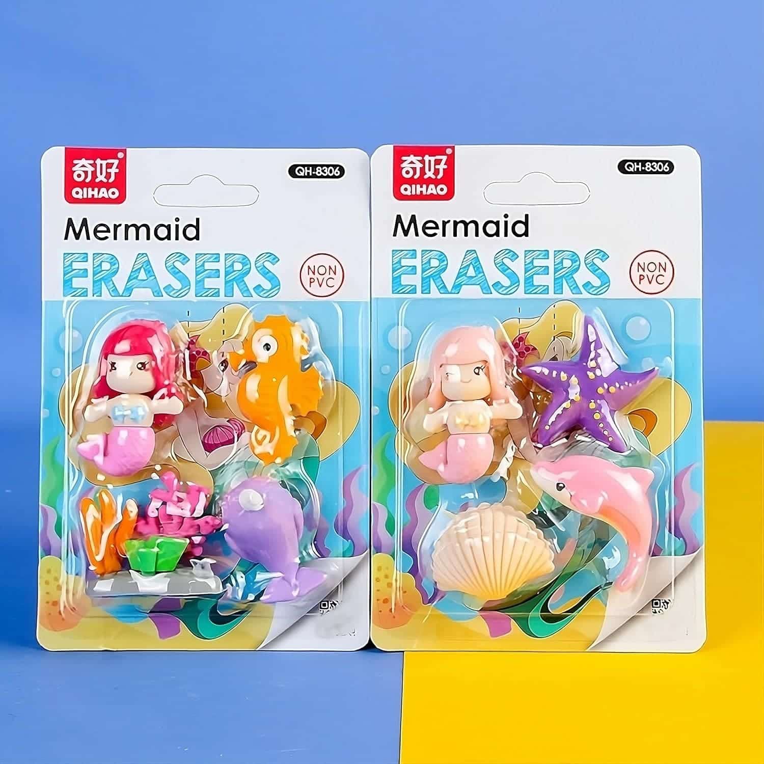 Mermaid Eraser Set