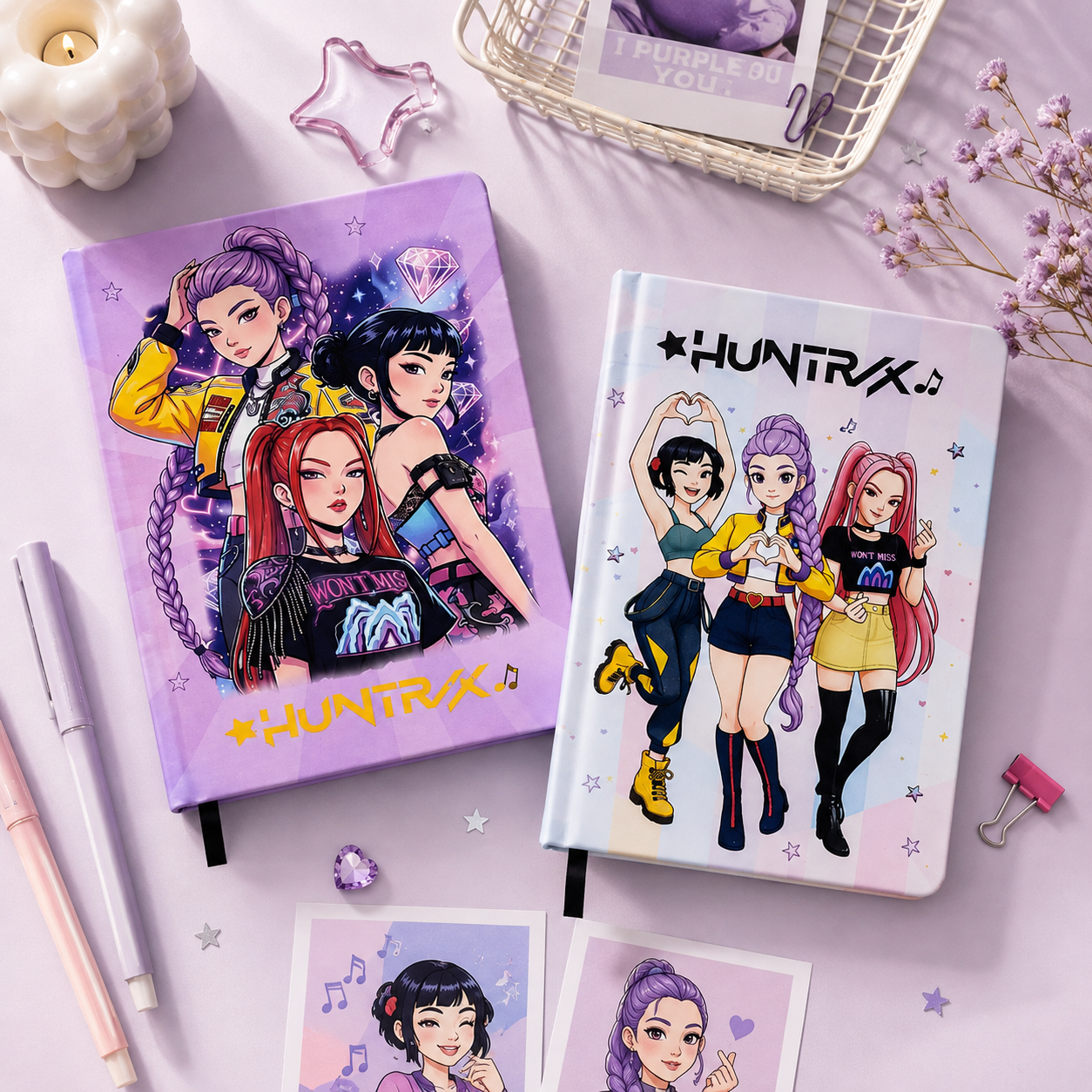 K-Pop Huntrix Hardbound Notebook | Premium A5 Journal for K-Pop Fans