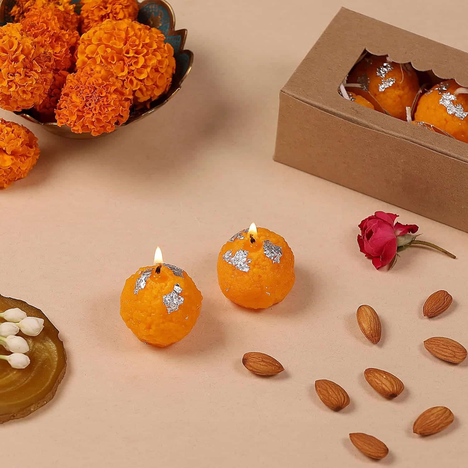 Ladoo Candle (Set of 6)