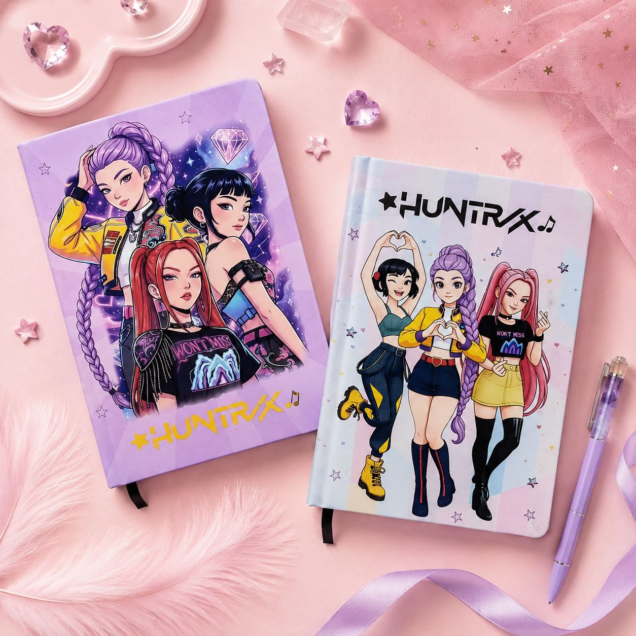 K-Pop Huntrix Hardbound Notebook | Premium A5 Journal for K-Pop Fans