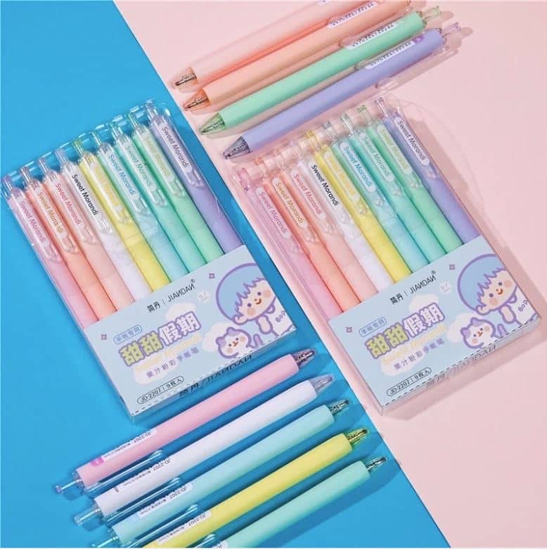 Kawaii Pastel Colored Pen Set