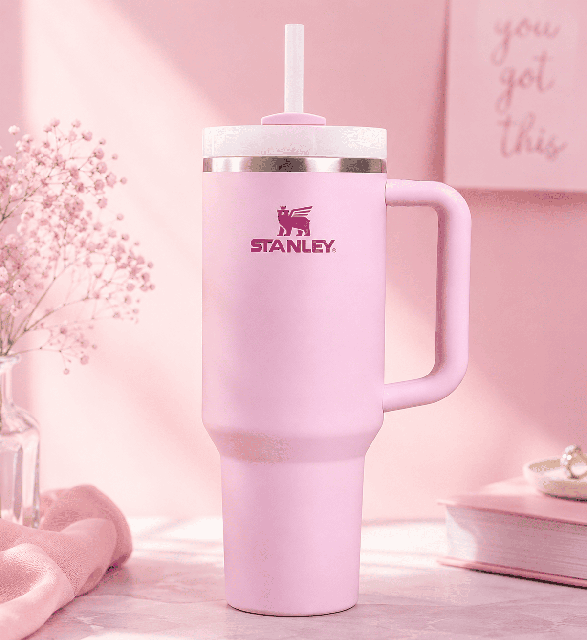 Stanley Quencher | 1.18L | Insulated Tumbler| Peony|