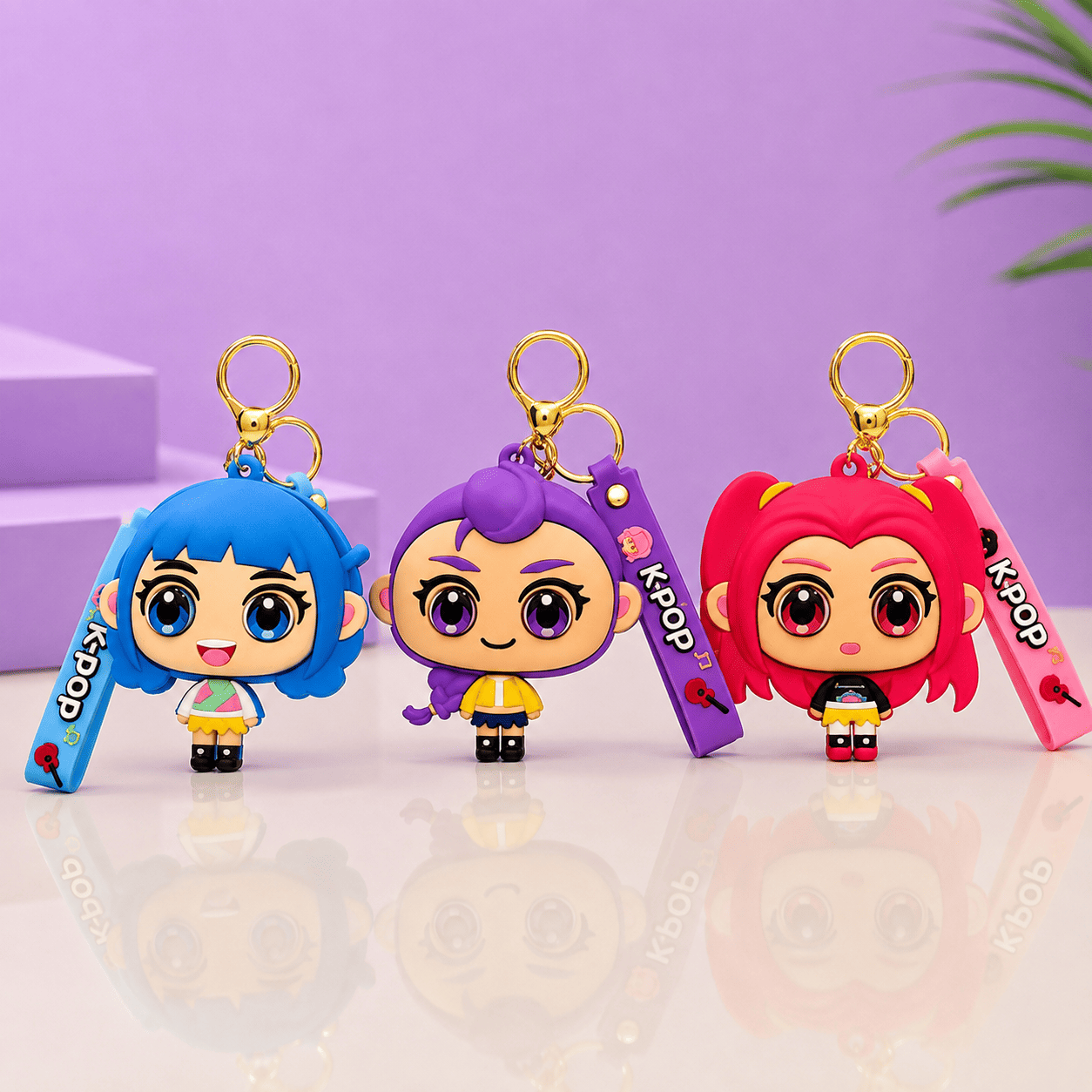 KPOP Character Pouch – Cute Korean Anime Zipper Pouch for Makeup, Stationery & Travel