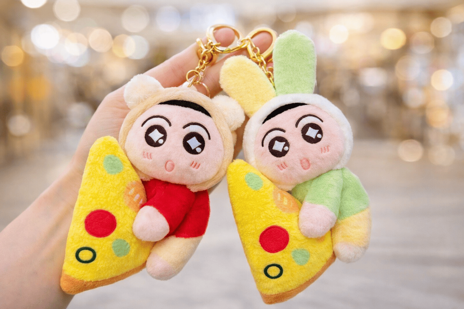 Shin Chan Bunny Plush Keychain – Cute Kawaii Soft Toy Bag Charm