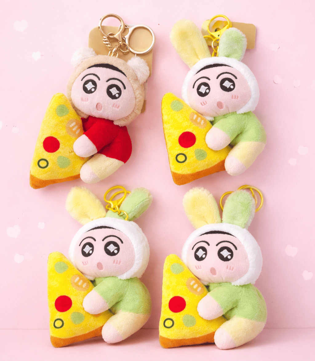 Shin Chan Bunny Plush Keychain – Cute Kawaii Soft Toy Bag Charm