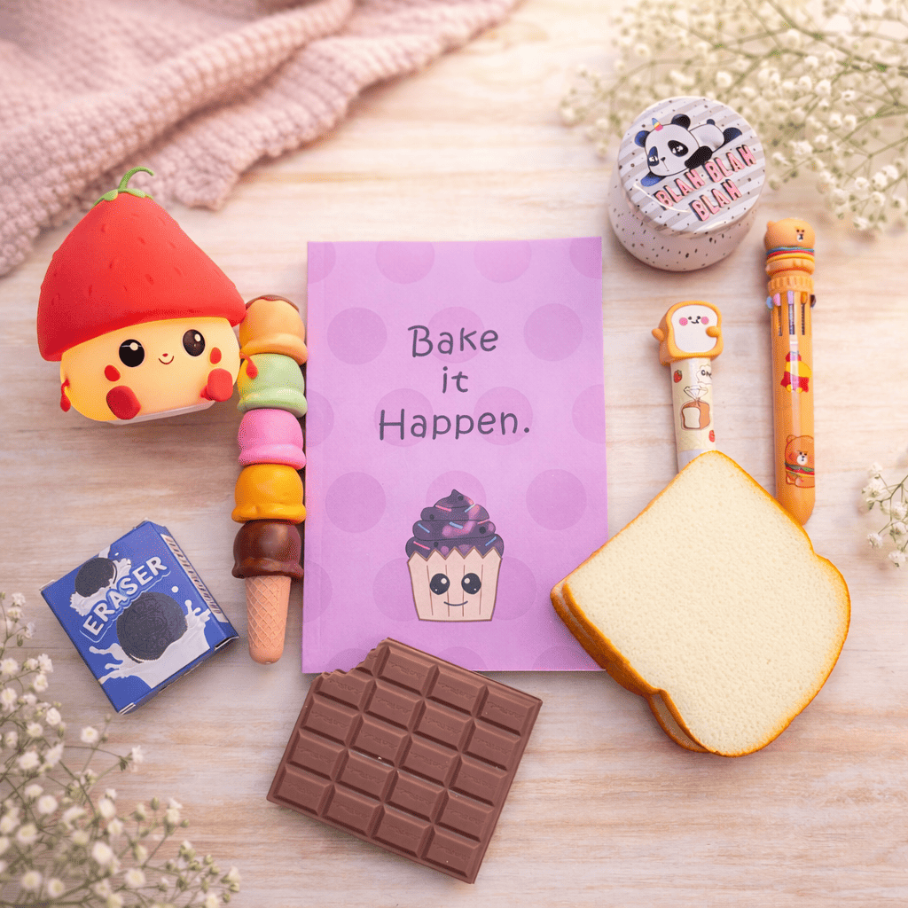 Foodie Stationery Gift Box | Cute Food-Themed Stationery Hamper for Kids