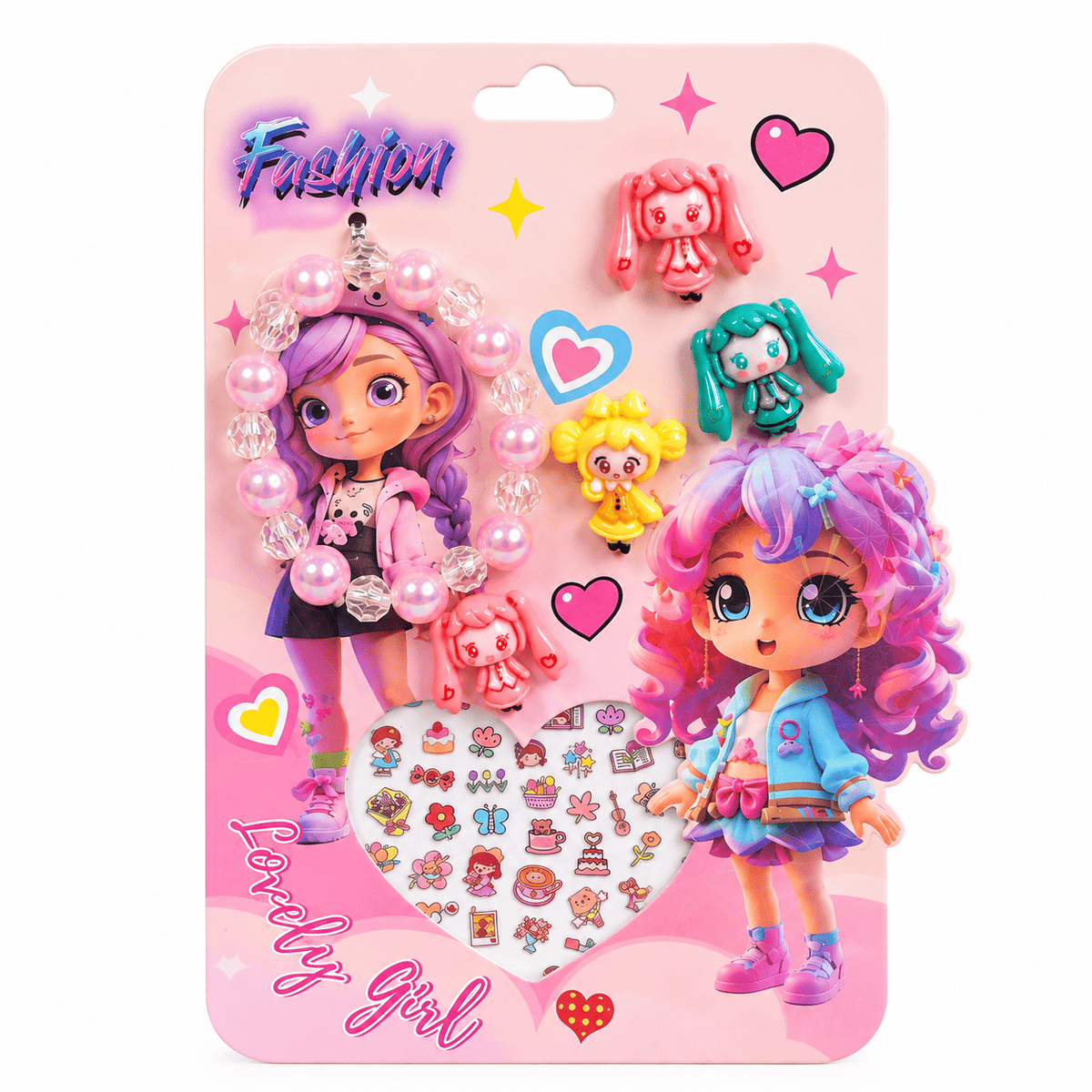 DIY Kawaii Fashion Charm & Bracelet Making Kit for Girls