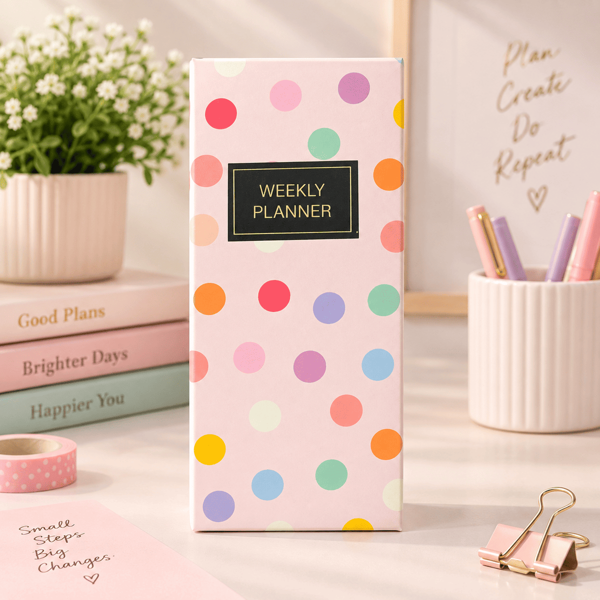 Weekly Planner Notebook – Undated Weekly Organizer for To-Do Lists, Priorities & Notes
