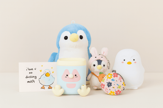 Cute Penguin Gift Set – Adorable Desk Décor, Night Light & Accessories Combo