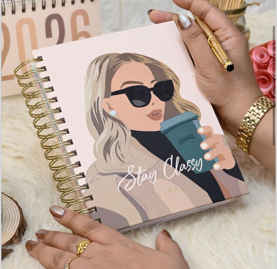 Stay Classy – Cute Stationery Set with Planner, Calendar & Stickers