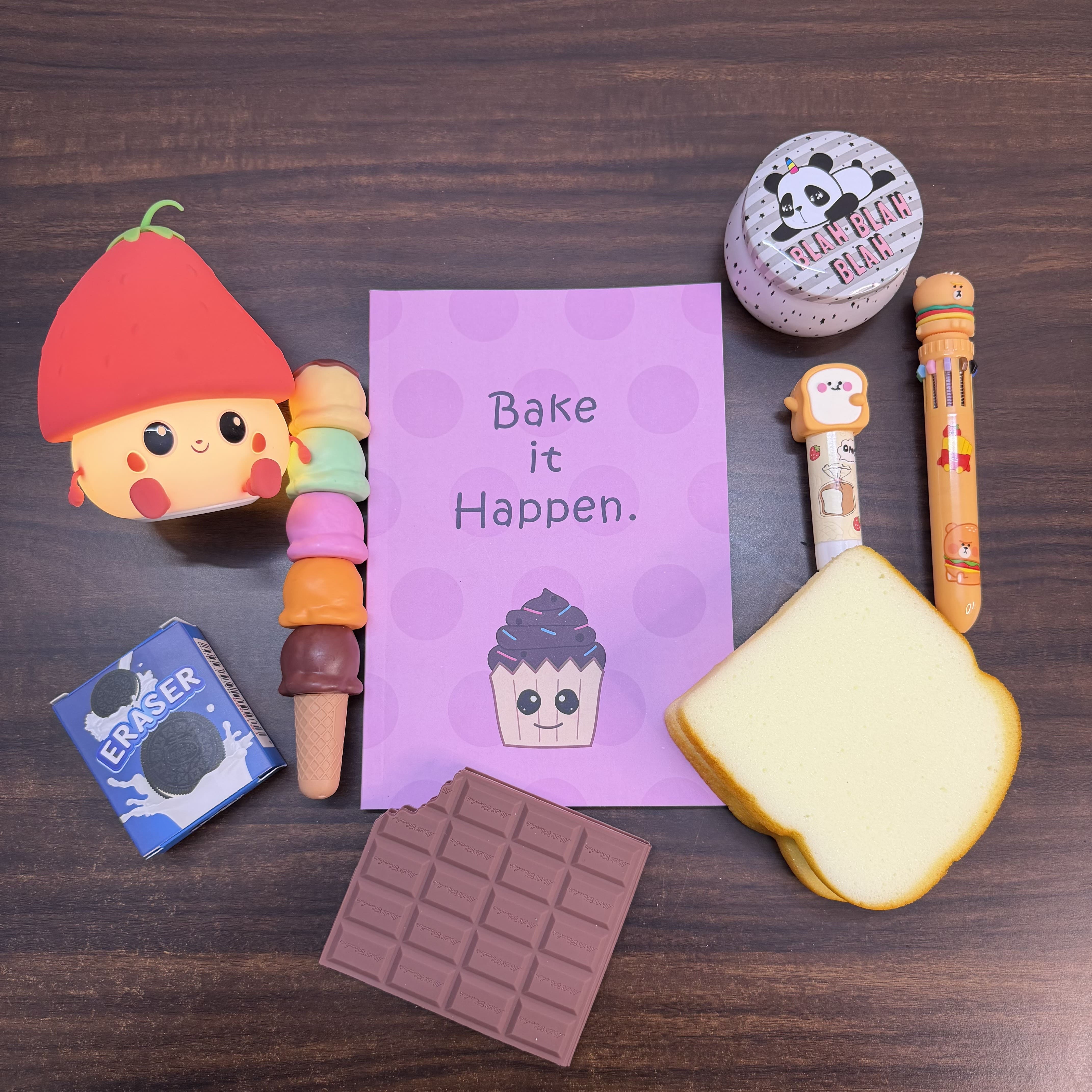 Foodie Stationery Gift Box | Cute Food-Themed Stationery Hamper for Kids