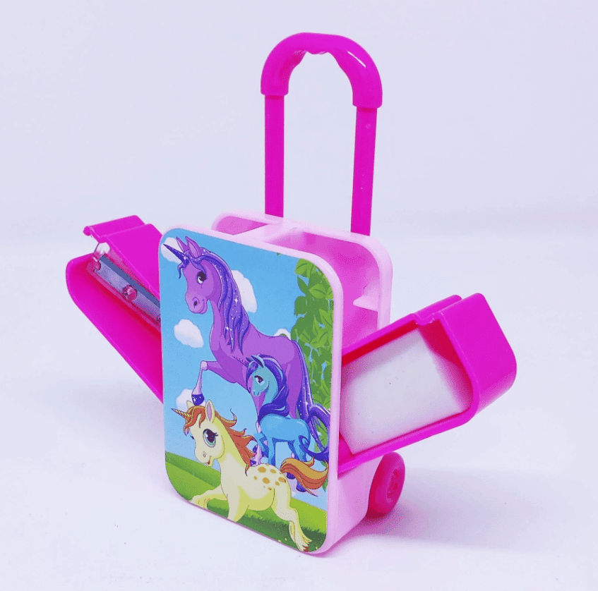 Unicorn Trolley Eraser Cum Sharpener