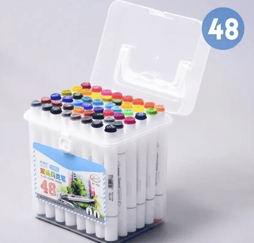 Dual Tip Marker Pens (48 Pc Set)