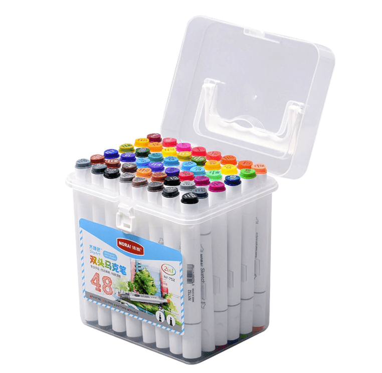 Dual Tip Marker Pens (48 Pc Set)