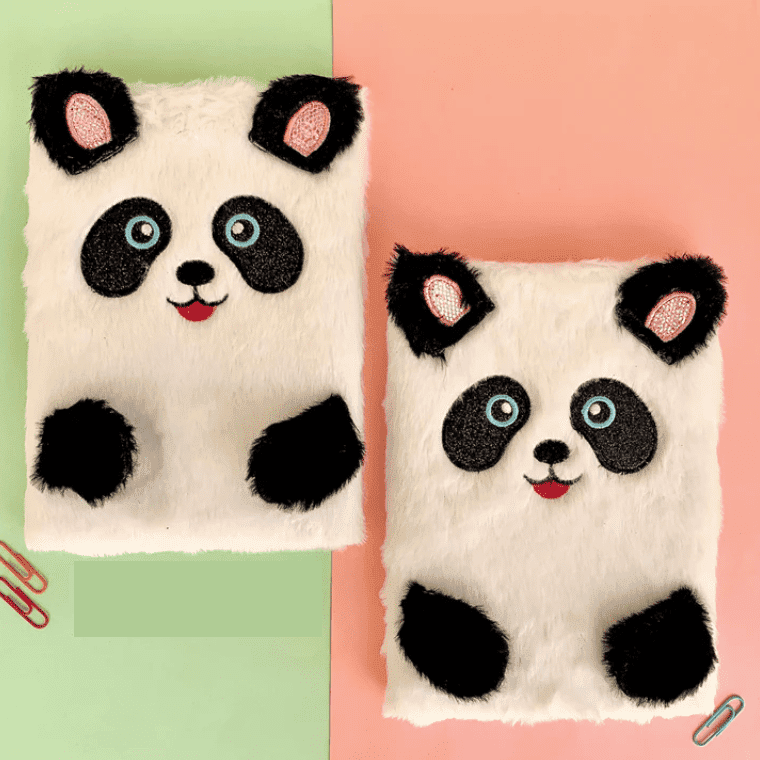Panda Fur Notebook