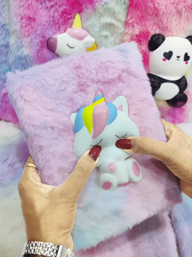Cute Squishy Fur Notebook