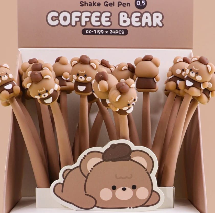 Cute Coffee Bear Pen