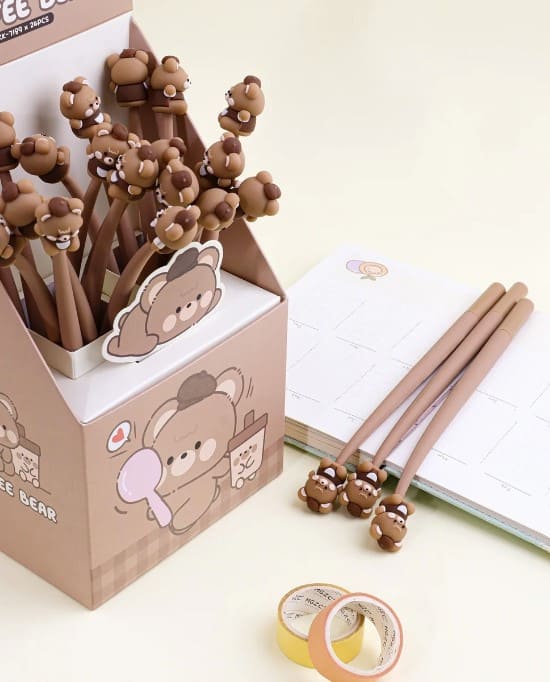 Cute Coffee Bear Pen