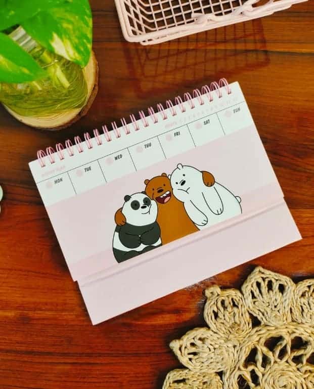 We Bare Bears Desk Planner