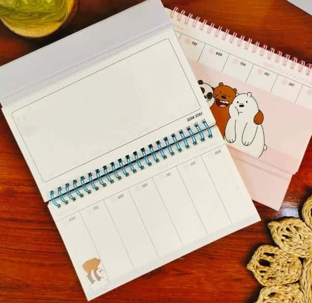 We Bare Bears Desk Planner