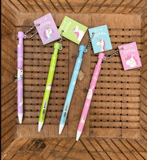 Unicorn Mechanical Pencil with Mini Notebook