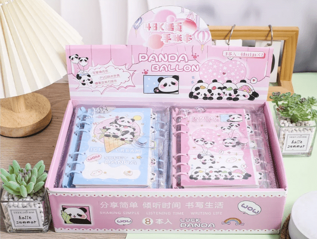 Panda Kawaii Spiral Notebook
