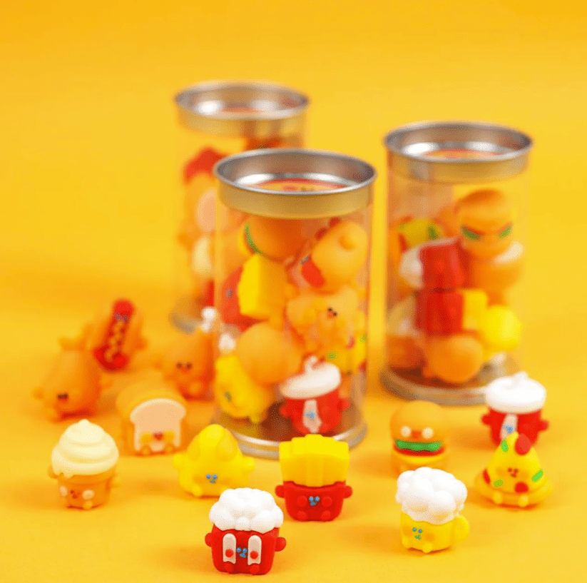 Cute Food Eraser Set (16 pcs)
