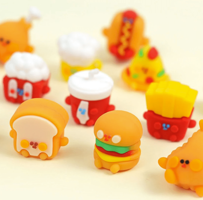 Cute Food Eraser Set (16 pcs)