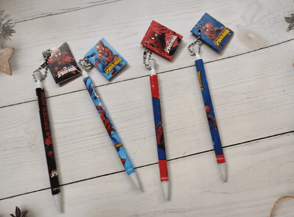 Spiderman Mechanical Pencil with Mini Notebook