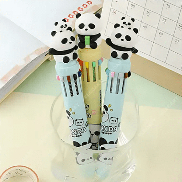 Cute Panda 10 in 1 Pen