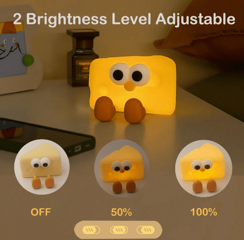 Cheese Silicone Night Lamp