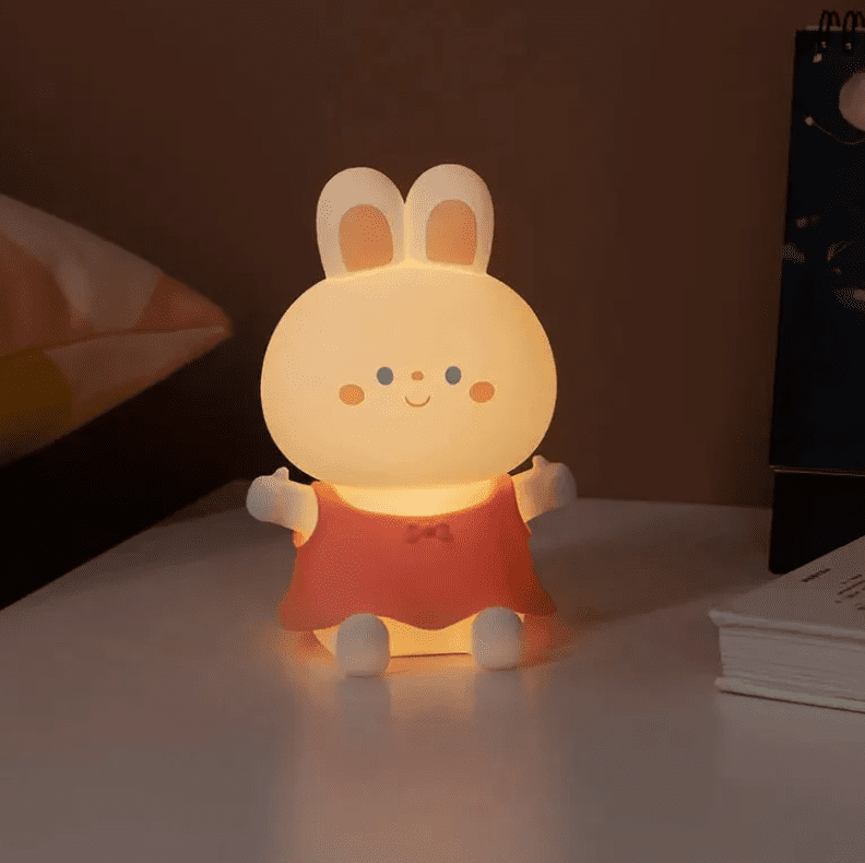 Cute Bunny Silicone Night Lamp
