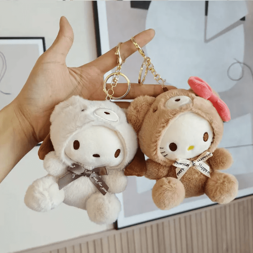 Cute Sanrio Plush Keychain