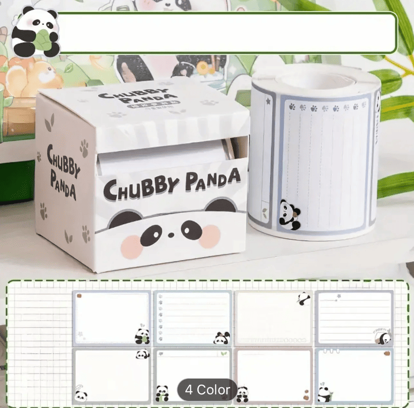 Bear Panda Peel Off Sticky Notes