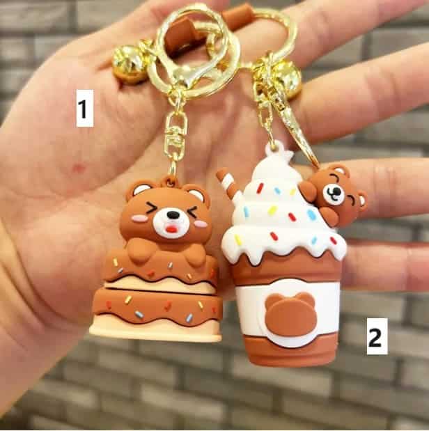 Bear Dessert Keychain