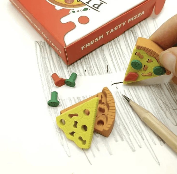 Cute Pizza Eraser