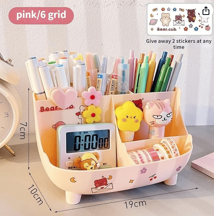 Cute Kawaii Desk Organizer