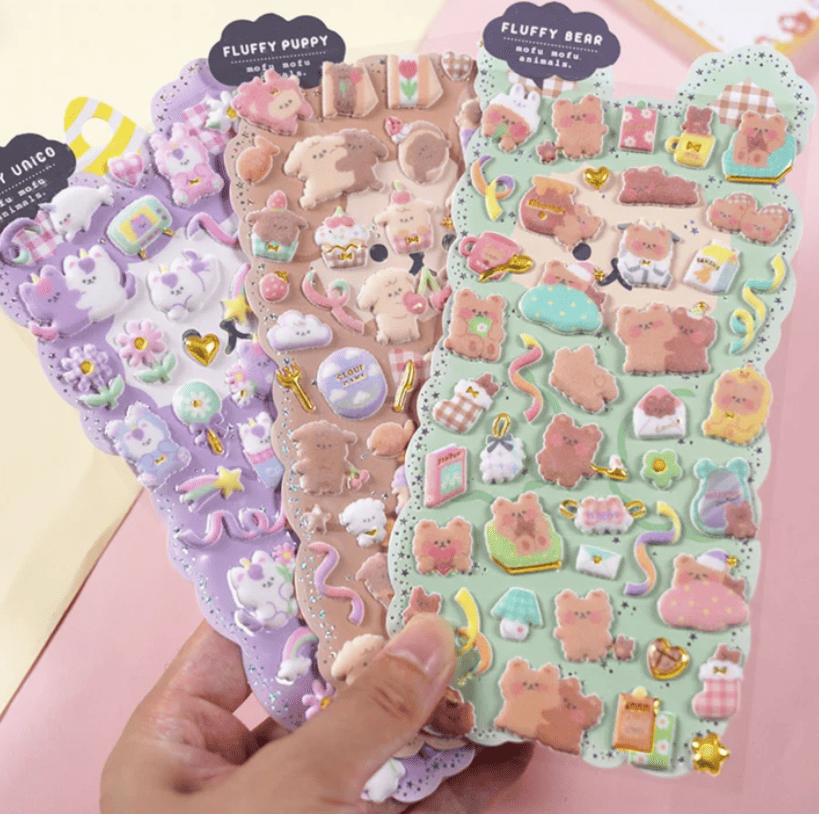 Kawaii Fluffy Stickers