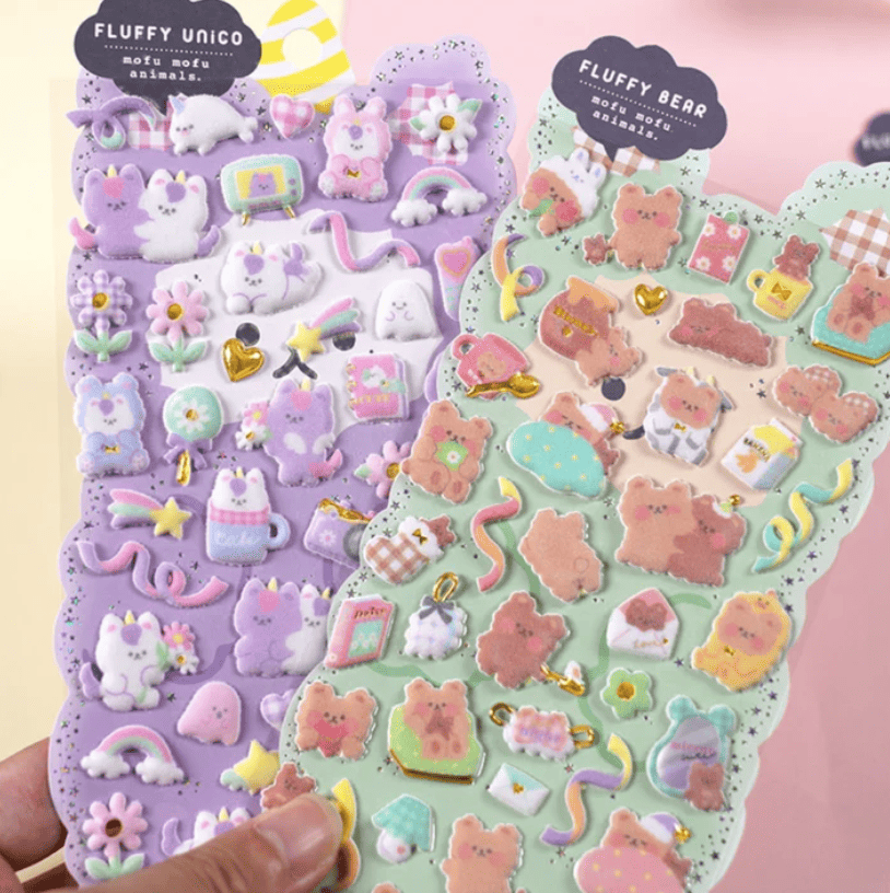 Kawaii Fluffy Stickers