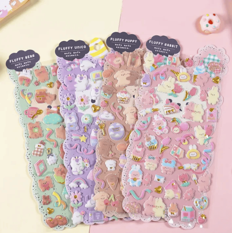 Kawaii Fluffy Stickers