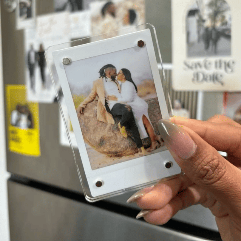 Customised Polaroid Photo Fridge Magnet Frame
