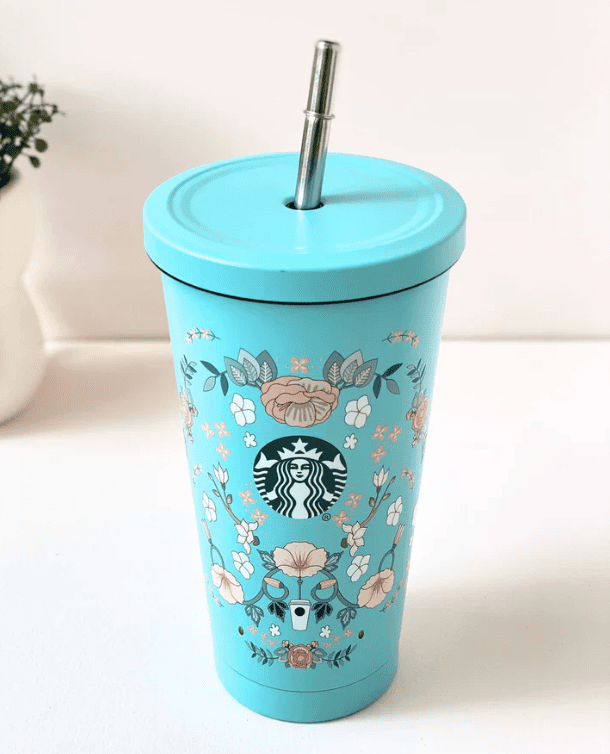 Pretty Starbucks Stainless Steel Sipper