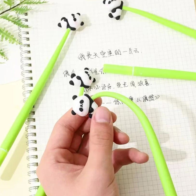 🐼 Cute Panda Pens | Wobble Head Gel Pens for Kids & Stationery Lovers