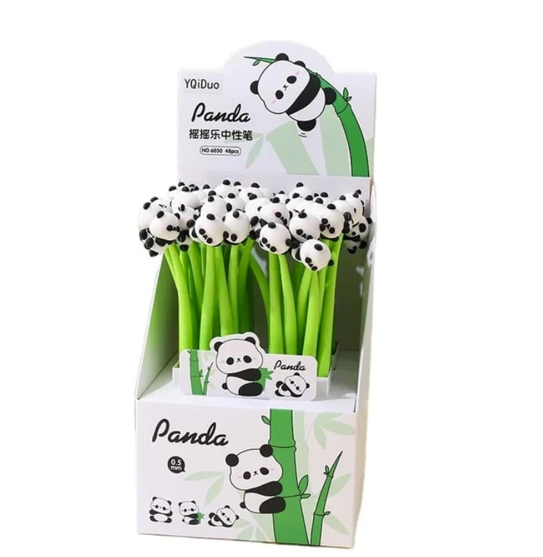 🐼 Cute Panda Pens | Wobble Head Gel Pens for Kids & Stationery Lovers
