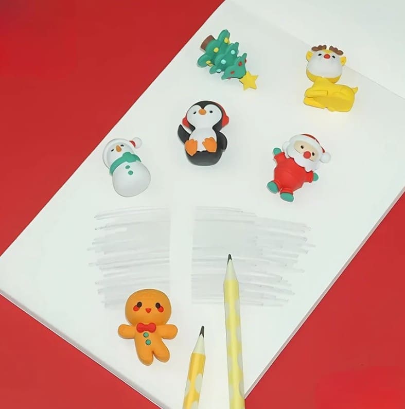 Christmas Eraser Set