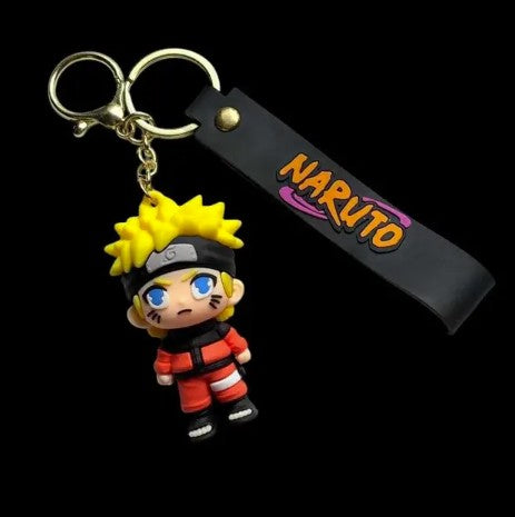 Naruto Anime Keychain | Cute Naruto Figure Keychain with Strap | Anime Accessories
