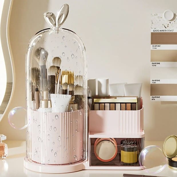 Luxury Makeup Organizer – Elegant Vanity Storage with Drawer