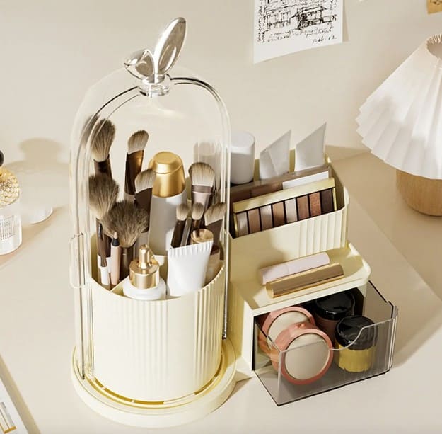 Luxury Makeup Organizer – Elegant Vanity Storage with Drawer