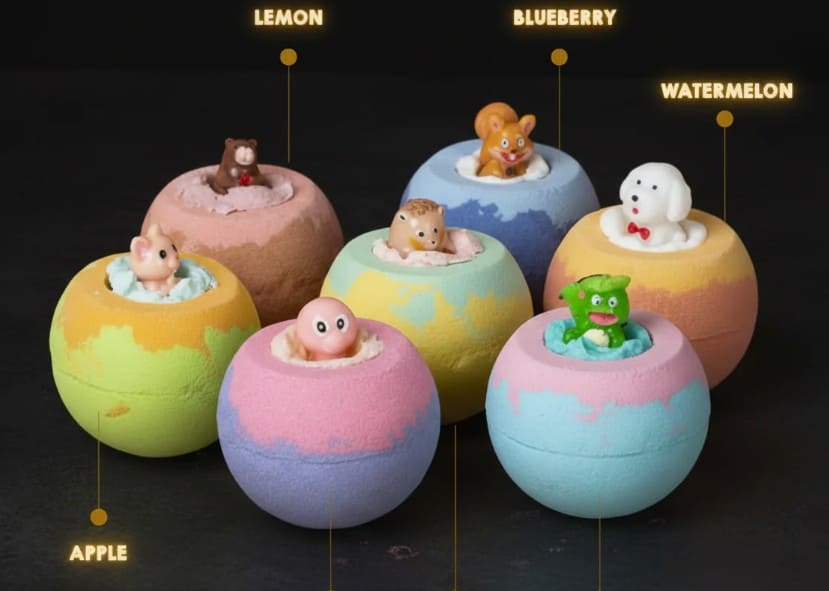 Bath Bombs for Kids with Surprise Toys Inside - Handmade Natural Safe Ingredients for Sensitive Skin